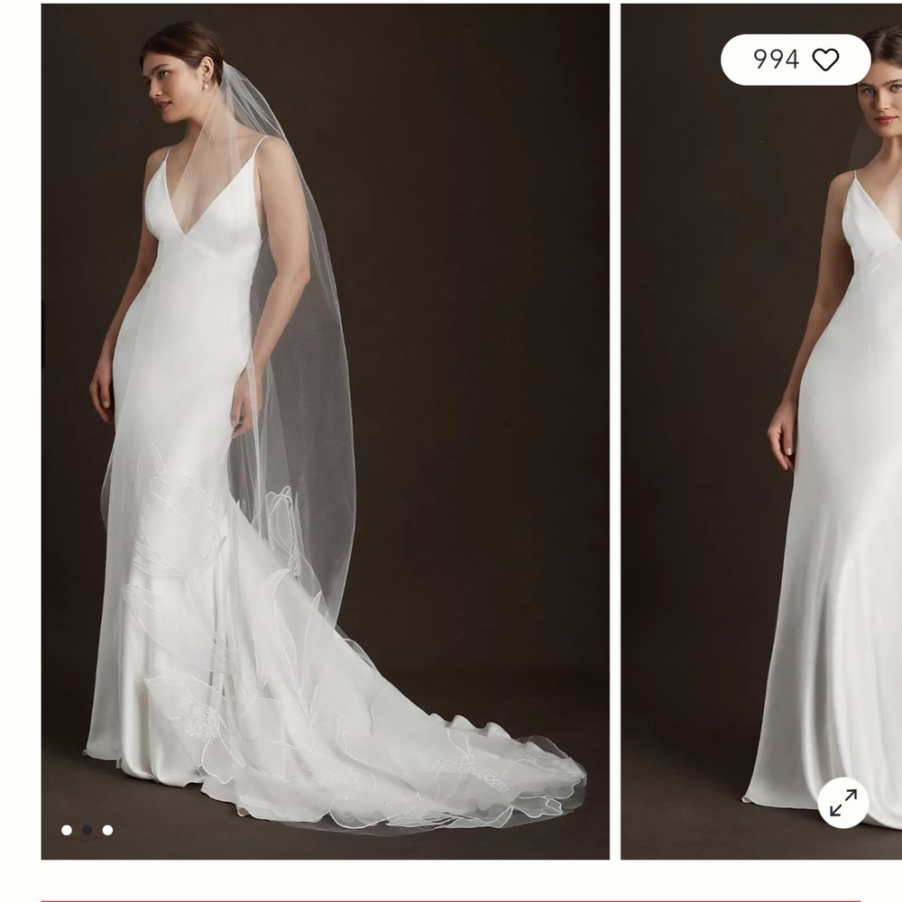 ✨ Anthropologie / BHLDN Perugia Chapel Veil – Never Worn ✨ - Picture 5 of 6